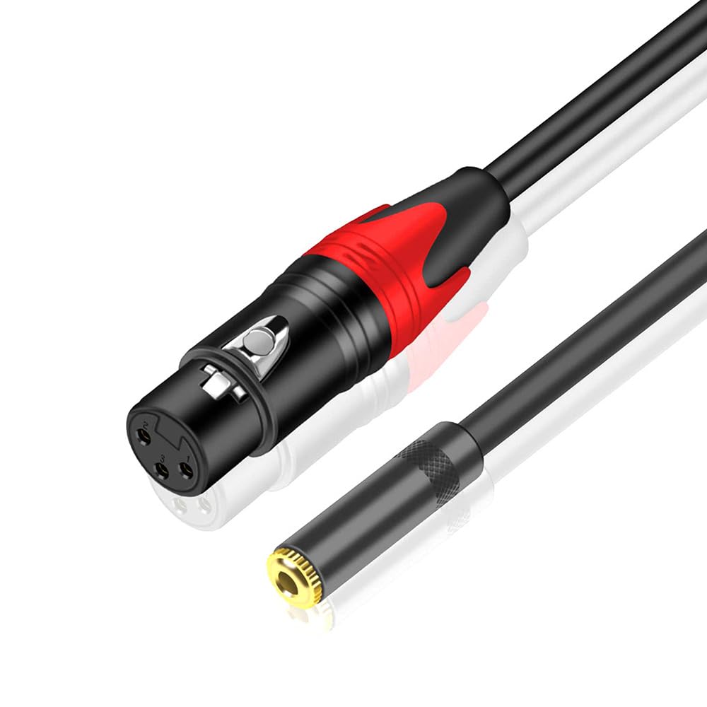 Cavo audio da 3,5 mm TRS a XLR maschio femmina adattatore for microfono for fotocamera altoparlante mixer cavo di registrazione 1M 2M 3M 5M 10M(KM-XL3503,10m)