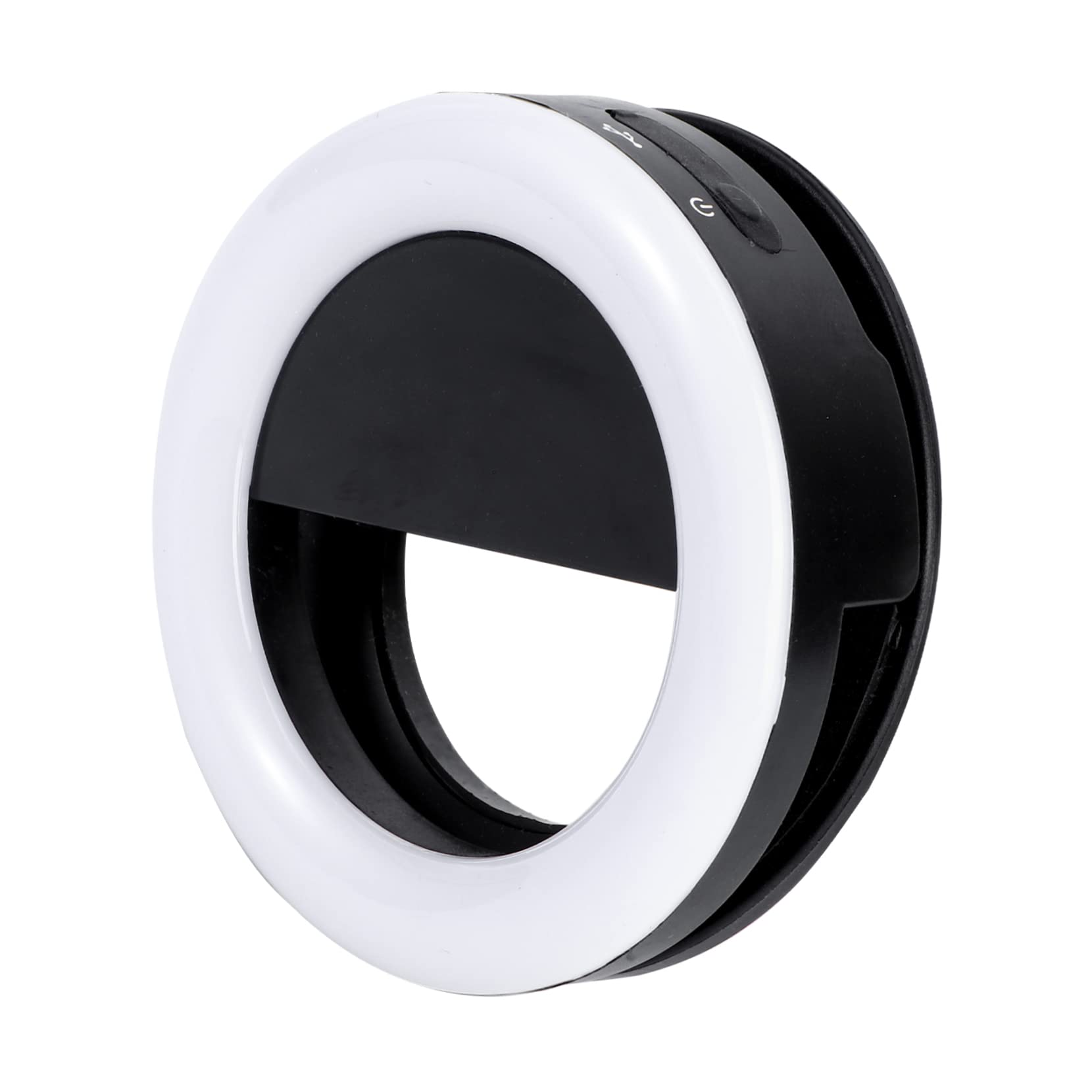 OSALADI Battery-Powered Fill Light 3 Color Modes Ring Light Clip on for Phone Led for Streaming Portable Beauty Lamp