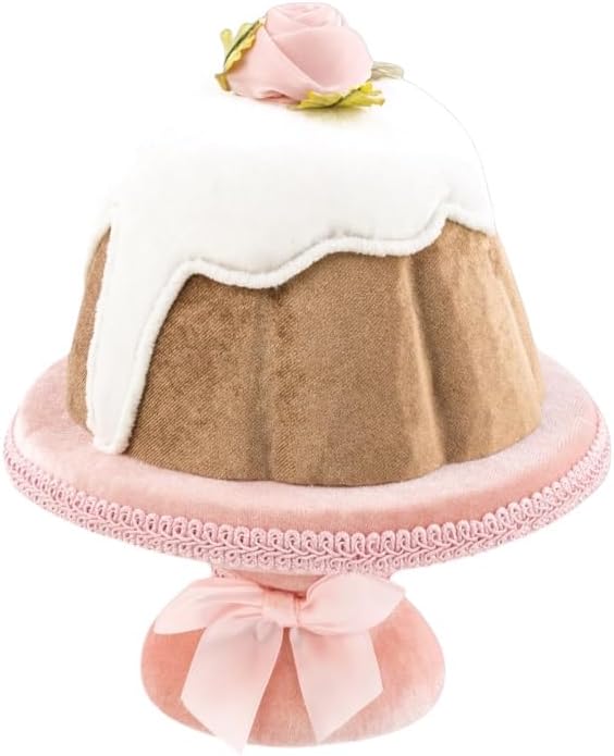 9-Inch Cake with Icing Ornament – Sweet Dessert-Themed Christmas Decoration – New 2025 Collectible Holiday Figurine – December Diamonds
