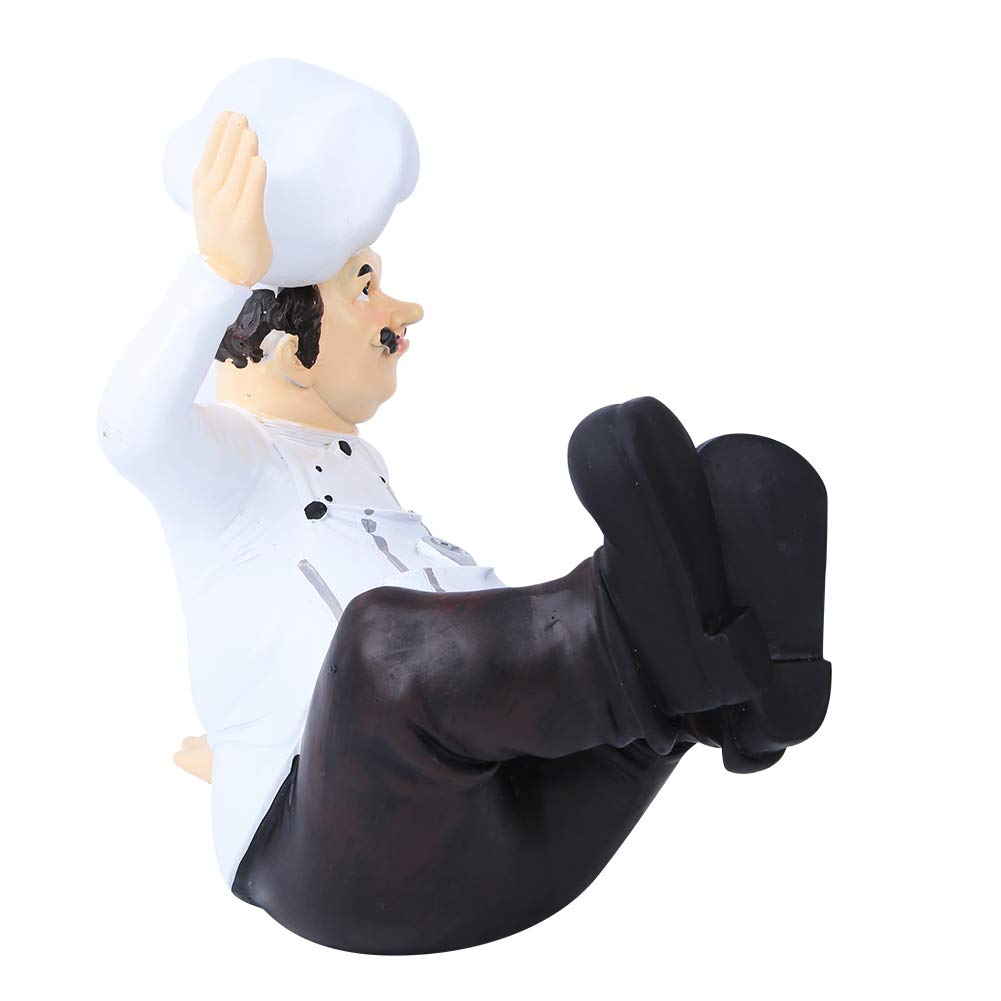 Amazon.co.jp: FLEXMAN 樹脂製シェフ像 フレンチシェフ置物 クック
