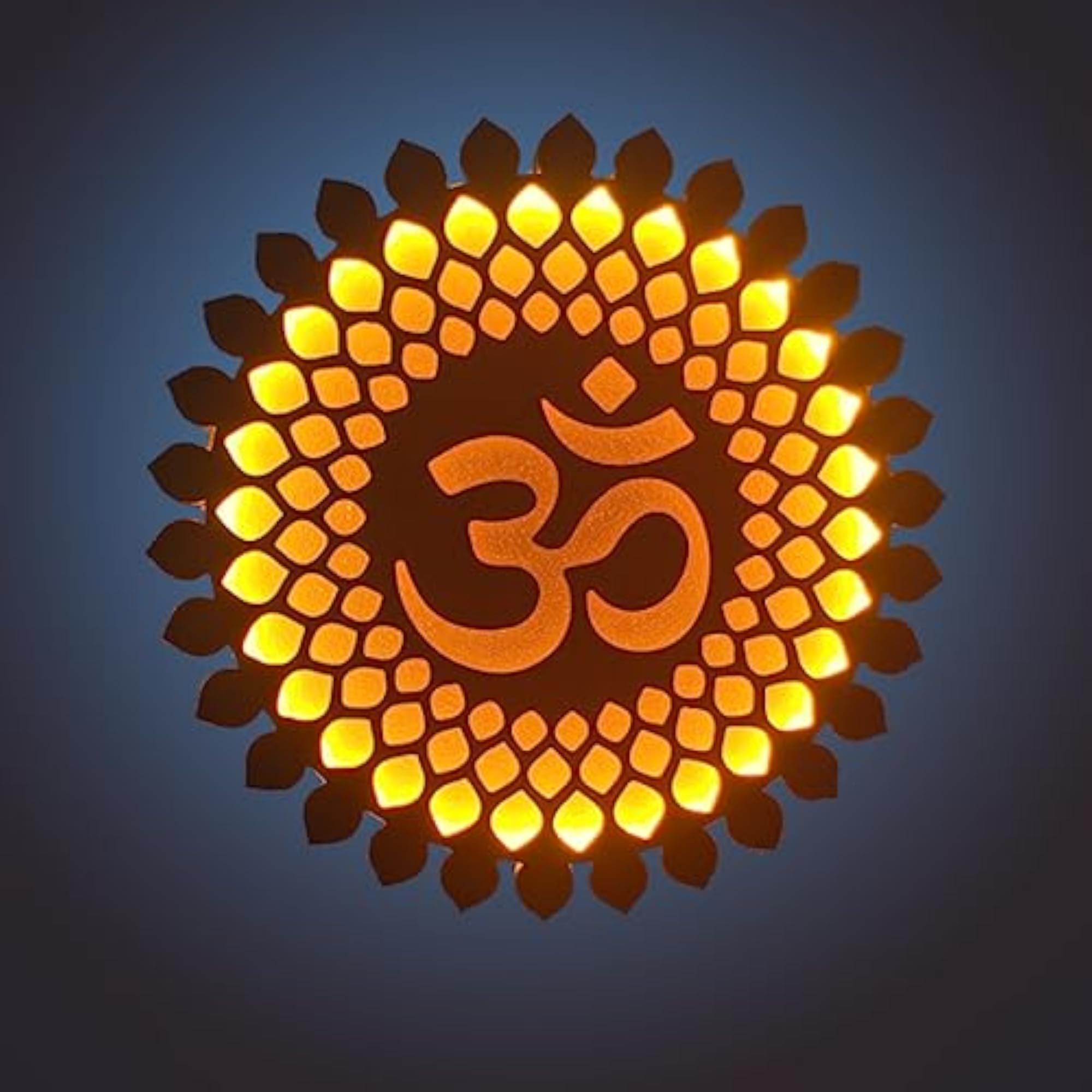 OM Mandala Wall Back LED Light Decor