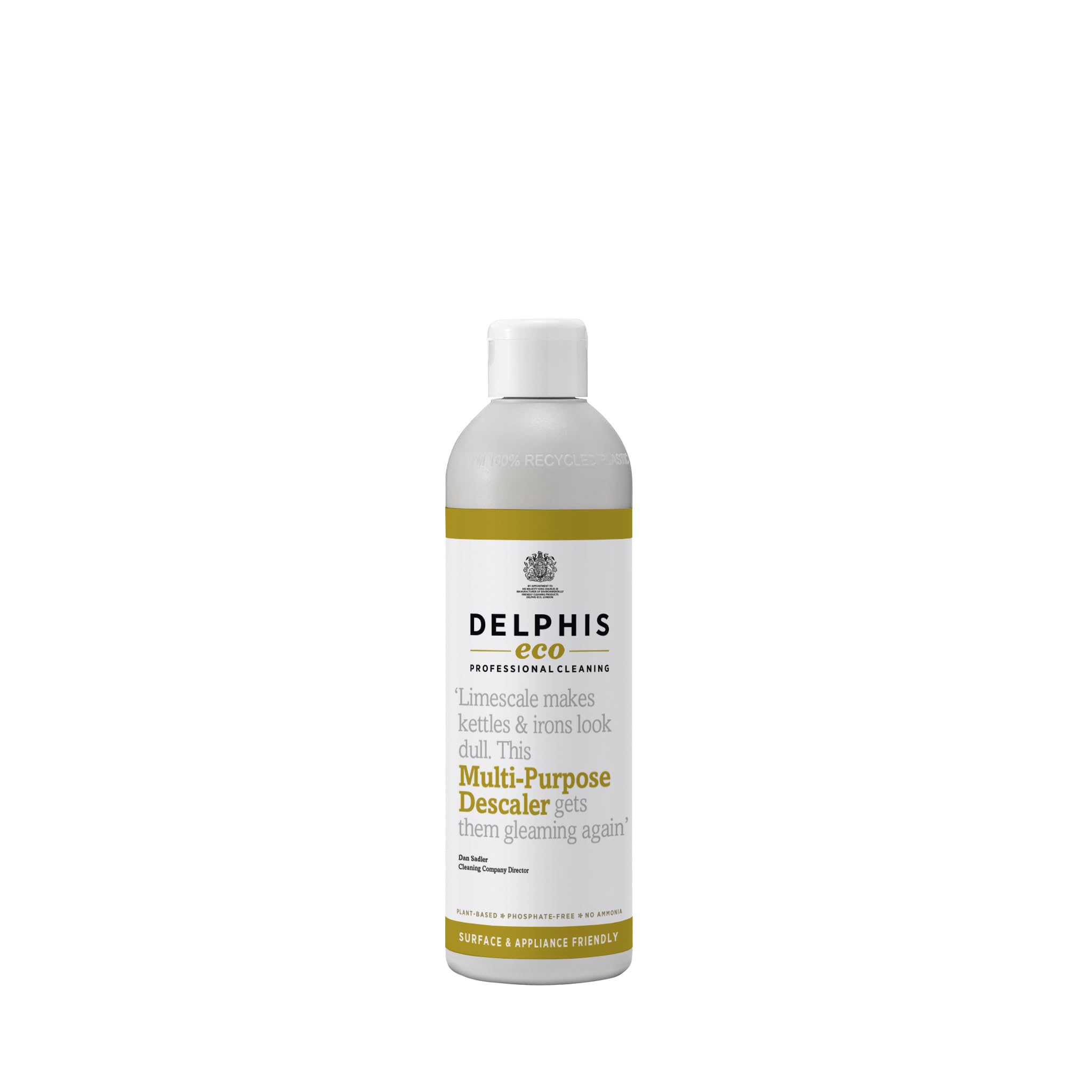 Delphis EcoMulti Purpose Descaler - Plant-based, Vegan Descaler, Free from Hydrochloric Acid, Enzymes, Formaldehyde, VOCs and APEs, 350 ml