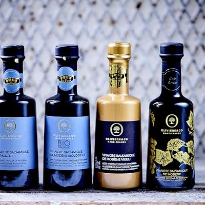 Oliviers&Co Gusto Intenso Aged Balsamic Vinegar of Modena IGP | Premium Italian Balsamic for Salad Dressing, Marinades, Glazes & Gourmet Cooking | High Density 1.34 | 8.5 fl oz