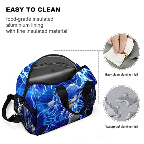 Evagmg Cartoon Lunch Bag For Man Anime Lunch Box Portable Large Capacity Bento Box For Woman Adult Work Picnic Travel #TOP5