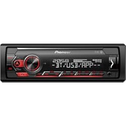 Radio Para Volkswagen Caddy Pioneer MVH-S420BT - Autoradio 1-DIN con RDS, Bluetooth, iluminación roja, USB, compatible con iPhone y Android