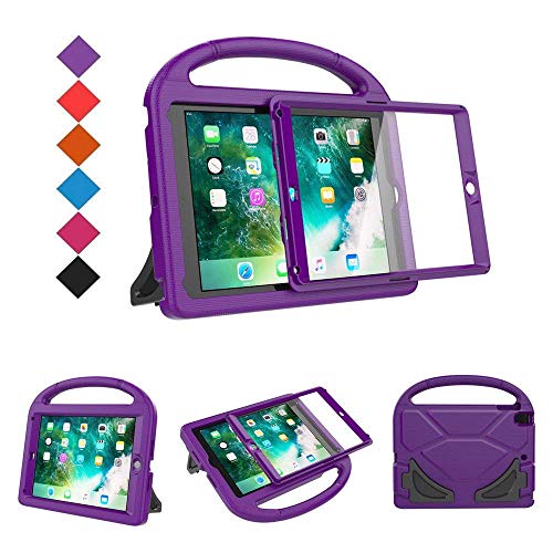 BMOUO Kids Case for New iPad 9.7 2018/2017 - Built-in Screen Protector Shockproof