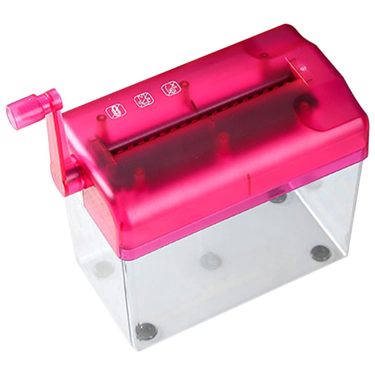 Kichvoe Trituradora Manual Portátil para Oficina y Hogar, Pequeña Trituradora de Papel Fácil de Usar, Ligera Diseño Simple de Plástico y Metal
