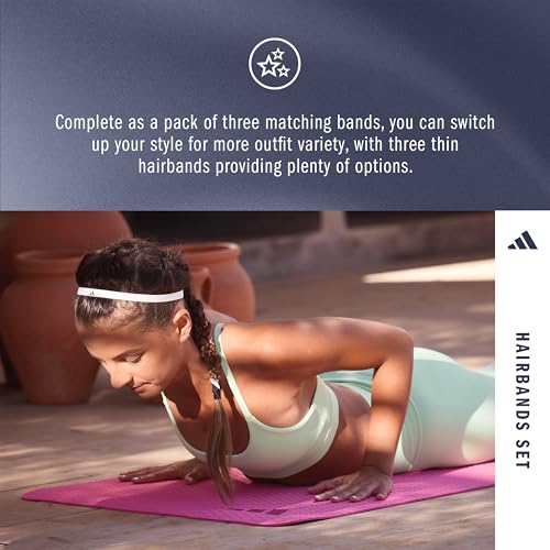 Image of adidas Hairbands - Grey, Coral Fusion, Shadow Navy