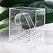 1 Pc Clear Single Watch Display Stand,Plastic Watch Stand,Transparent Watch Protective Box,Watch Gift Box Jewelry Bracelet Storage Gift Case for Watches and Bracelets Professional and Fashion