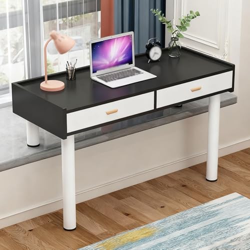 �z�[���I�t�B�X�f�X�N �R���s���[�^�[�e�[�u�� �r�t�����^�X�^���f�B���O�f�X�N �׋��Ǝd���p�̐���オ�����o�b�t�����[�����o���t��(Black,100x50x35cm/39x20x18in)