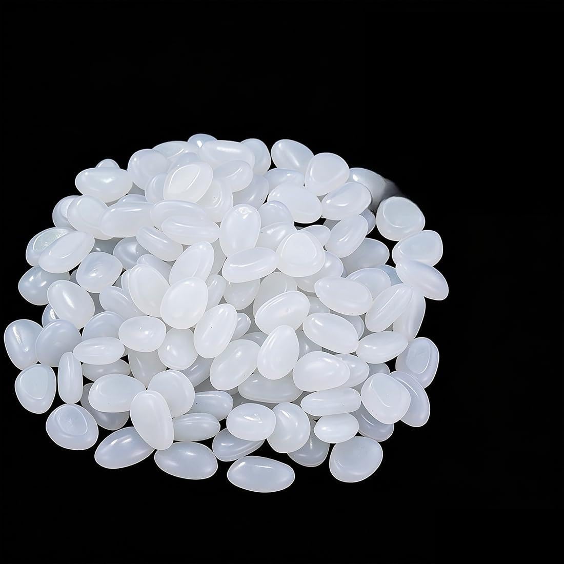 500 Pezzi Pietre Luminose, Bianche Ciottoli Luminosi, Pietre Luminose Da Giardino, Sassi Da Giardino, Ciottoli Fluorescenti Per Acquario, Terrrazza, Decorazione Esterna E Vasi Con Piante