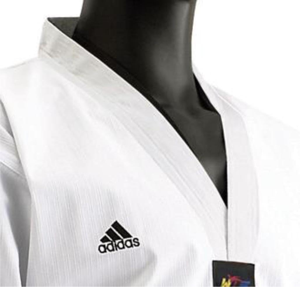 adidas Taekwondo Champion2 Dobok White with Black v-Neck