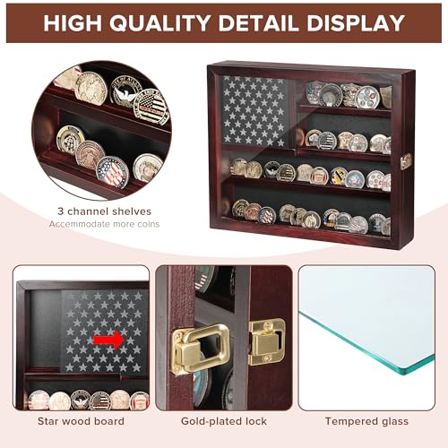 Estuche expositor para monedas militar con vidrio templado miniatura 3