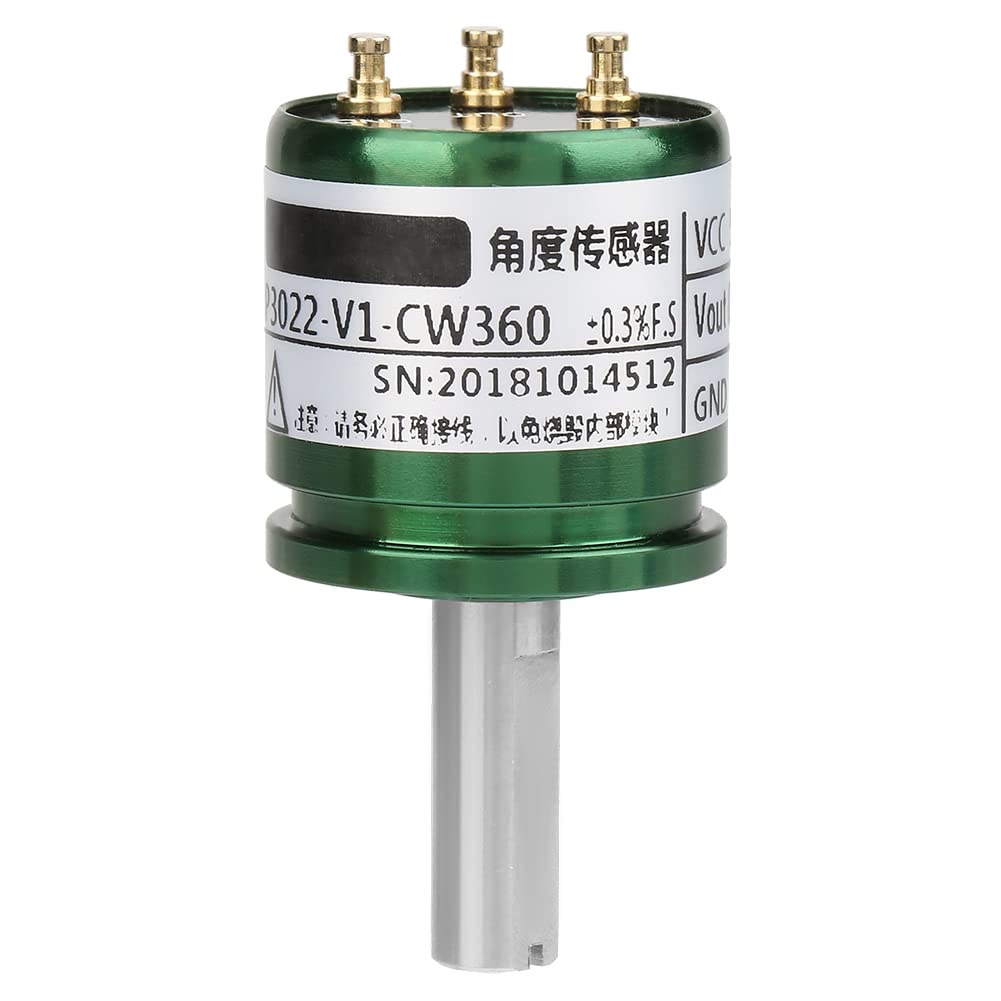 Nikou Capteur D'angle Hall, Capteur Hall Rotatif, Hall Effect Sensors Résolution 0,088 ° 0-360 Degrés Rotatif Sortie 0-5 V Cercle Complet 12 Bits