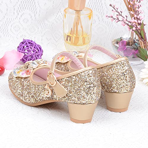 Shoes for Girls, 5-13 Years Infant Kids Baby Girls Pearl Crystal Bling Bowknot Single Princess Shoes Sandals4