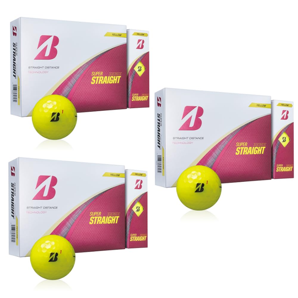 【新品未開封】ブリヂストン　スーパーストレート 2025　3ダース　イエロー BRIDGESTONE GOLF ブリヂストンゴルフ スーパーストレート ボール
