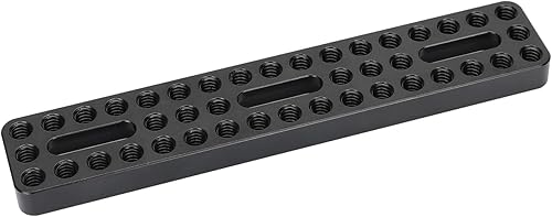 Miniatura 4 de CAMVATE Extensión de placa base de cámara placa larga para queso con múltiples orificios de rosca de 1/4 "-20 para instalación de cámara DLSR DIY -