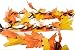CraftMore Lighted Fall Garland - 9 Feet - Shades of Orange and Yellow Leaves with 100 Amber Lights - Perfect Fall Decoration