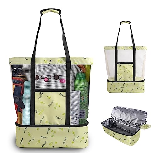 Borsa Mare Cotone Brandsseller Borsa Termica Da Spiaggia, Ca. 40 X 50 X 20 Cm, Pieghevole, Con Chiusura Lampo, Borsa Termica Da Picnic, Borsa Per La