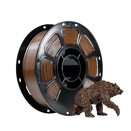 Image of iBOSS PETG 3D Printer Filament 1.75 mm Brown 1KG (2.2lbs) Spool 3D Printing Filament, Dimensional Accuracy + /- 0.02 mm, Neatly Wound 3D Filament Fit Most FDM 3D Printers (PETG Brown)