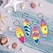 Fun Express - Assorted Surf Board Key Chains (1-Pack of 12)