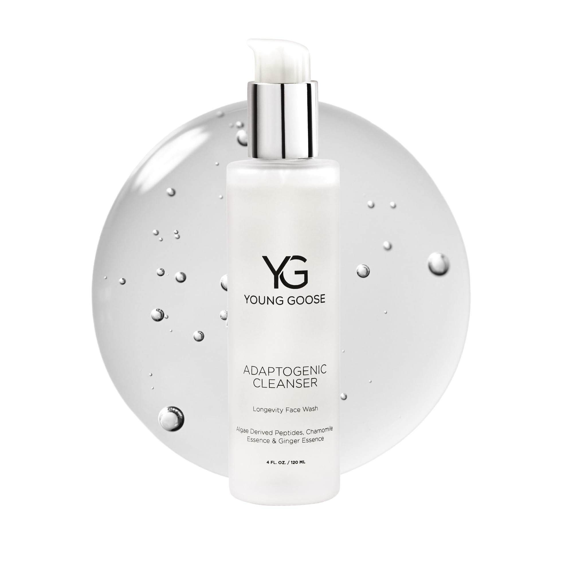 Young Goose Adaptogenic Cleanser Gentle Facial Cleanser Soap Free Paraben Free Normal to Sensitive Skin Large 120ml