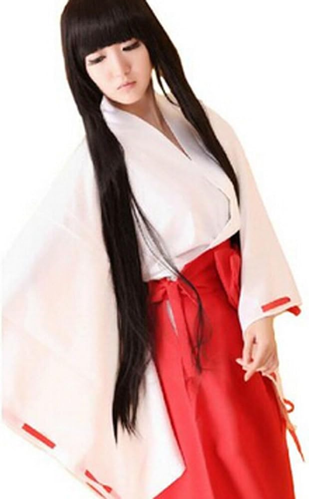 Galaxia Anime Inuyasha Kikyo Miko Witch Costume Cosplay Clothes