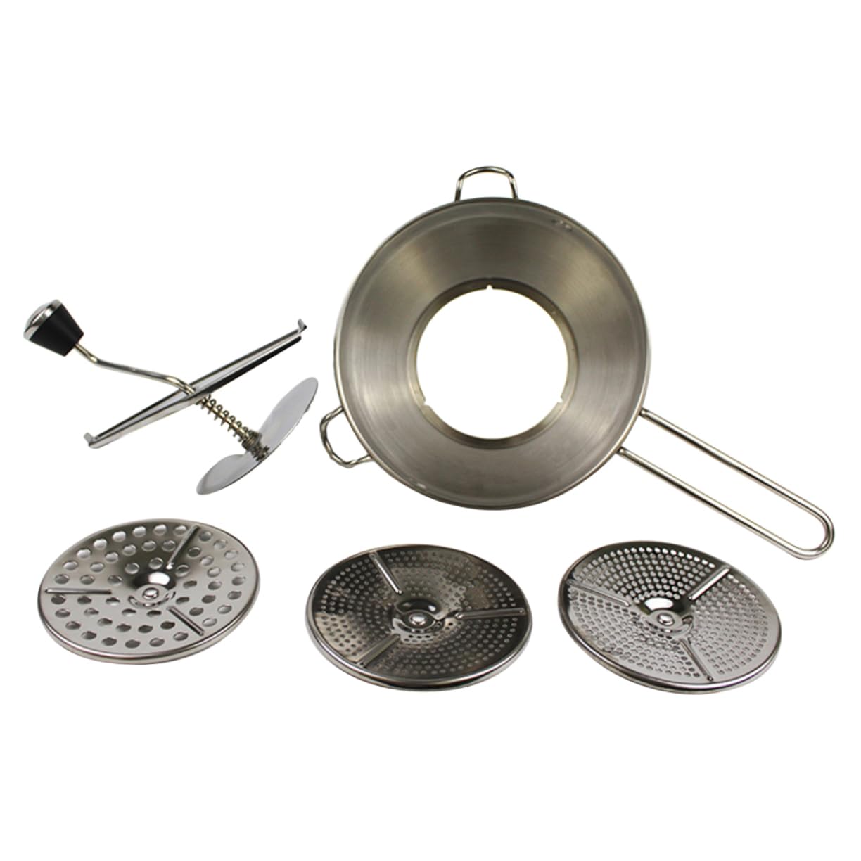 Alipis Edelstahl Gemüsemixer Für Babybrei Obst Und Gemüsezerkleinerer Leicht Zu Reinigen Ergonomisches Design Für Zubereitung Von Babynahrung - Hochwertige Küchenutensilien Für