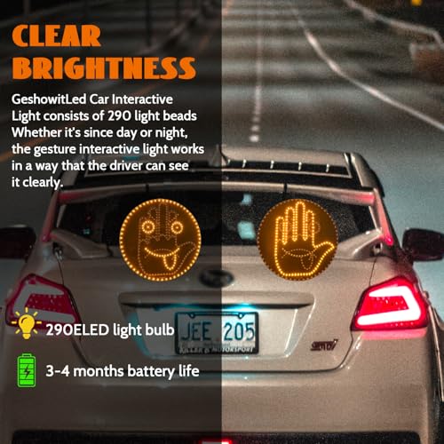 Luces LED de gestos para auto con control remoto miniatura 7