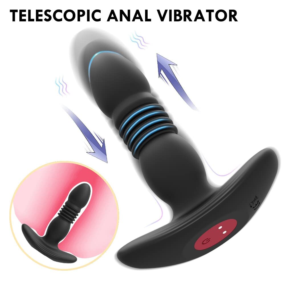 Amazon.com: Anal Butt Plug Telescopic Vibrating Butt Plug Anal Vibrator  Wireless Remote Buttplug Sex Toys Anal Dildo Prostate Massager : Health &  Household