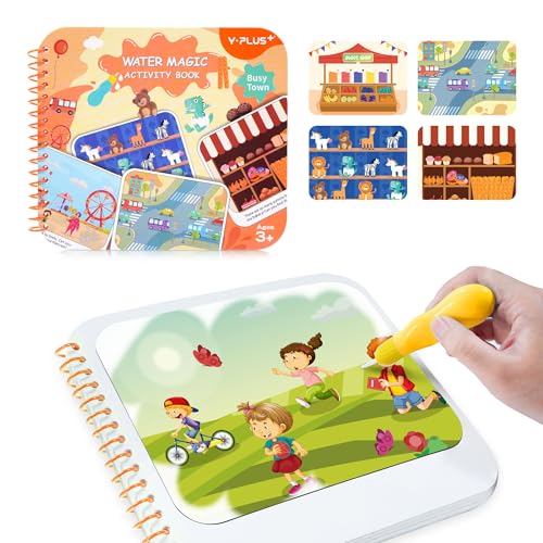 YPLUS Magic Water Painting Book for Kids Ages 2-5 Town Theme