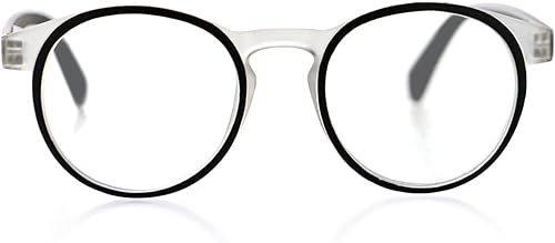 Daydream Readers - Lentes de lectura con bisagras montadas en resorte, resistentes a los arañazos, montura redonda, para hombres y mujeres