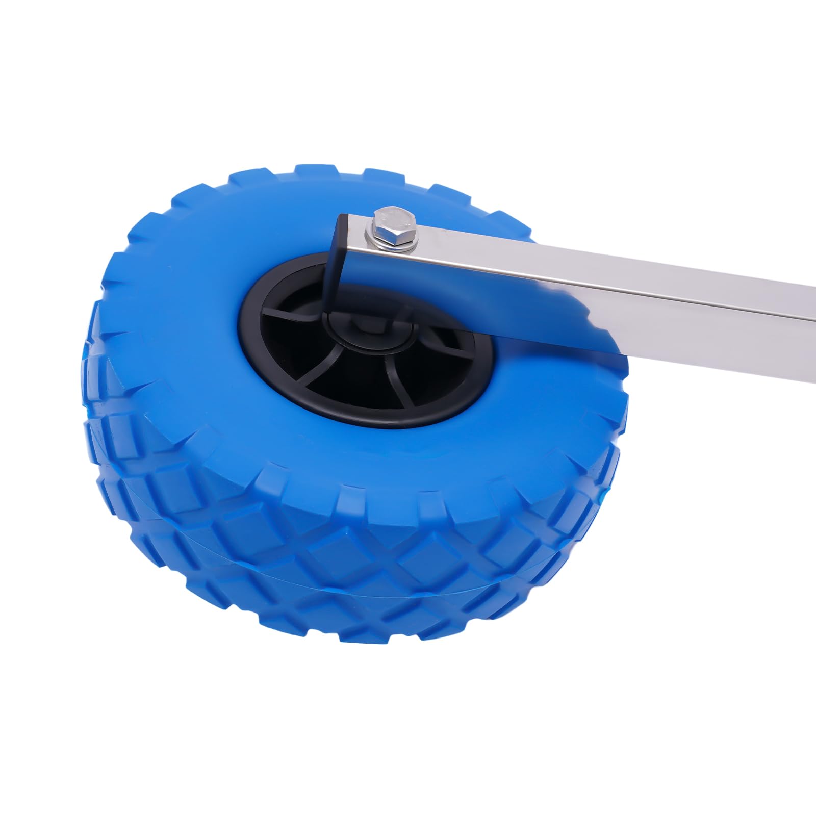 Carrello di trasporto per gonfiabili, in acciaio inox, ruote posteriori, ruote gonfiabili, ruote per il trasporto, per yacht, gommoni, kayak, carico massimo 150 kg