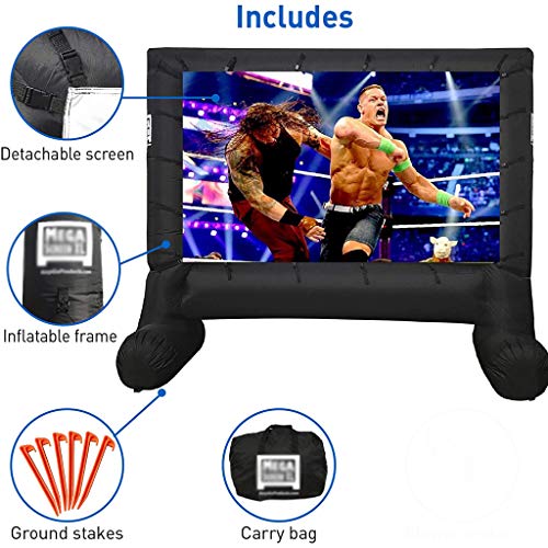 Pantalla inflable para cine 14 pies 16:9 miniatura 3
