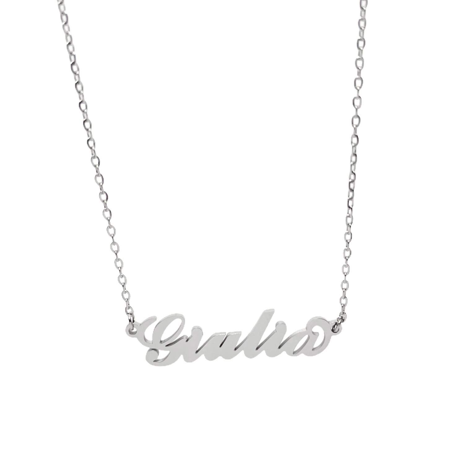 Collana Donna In Acciaio Con Scritta 'Sticazzi' - Anallergica, Non Cambia Colore - Confezione Regalo Inclusa