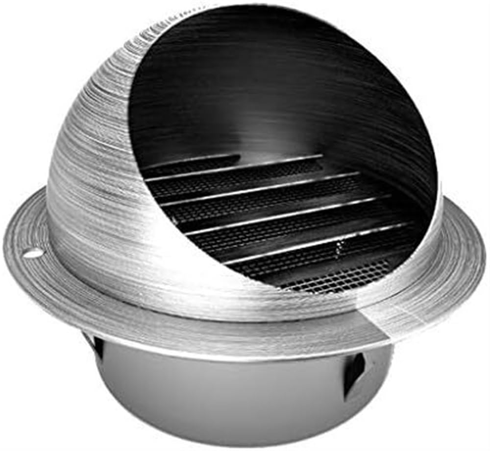 Capot de cheminée étanche résistant au vent pour ventilation ronde