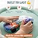 TOOTY TOY Transparent Sensory Gear Toy Car for Kids, Bump & Go Toy Car with Colorful Moving Gears, Music & LED Lights, Interactive Light Up Toys for Toddlers, Boys & Girls, Great Birthday Gift
