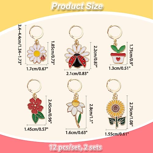 NBEADS 24 Pcs Plant Theme Stitch Markers - Image 2