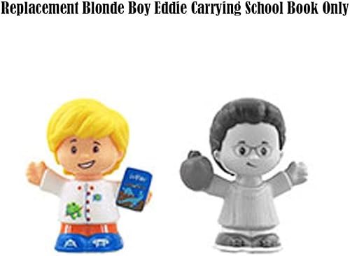 Miniatura 5 de Pieza de repuesto para Fisher-Price Little People Friendly School Playset - GCK46 ~ Blonde Boy Eddie Carrying School Book