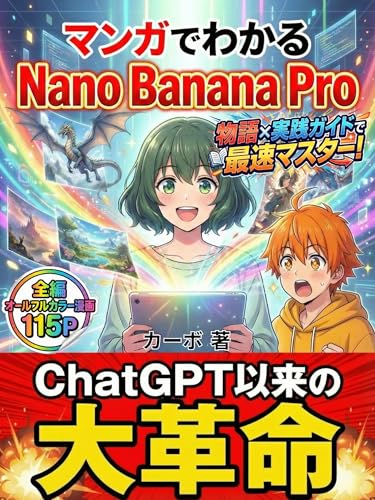 マンガでわかる Nano Banana Pro: 物語×実践で最速マスター!〜キャラ固定・文字入れ・部分修正が思いのまま! Gemini時代の画像生成AI完全攻略【実践入門付き】【nanobanana】【Gemini 3 Pro Image】【ナノバナナプロ】〜
