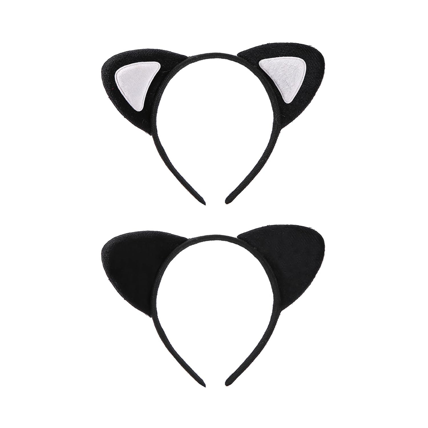 NYGGTYK 2 diademas con orejas de gato, diademas de animales, diademas lindas, diademas creativas, diademas peludas, accesorios de vestir, adecuados para fiestas, cosplay y sesiones de fotos