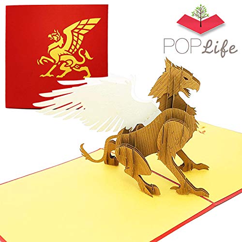 PopLife Cards Griffin mágica pop-up de la tarjeta de felicitación 3d - criatura mítica