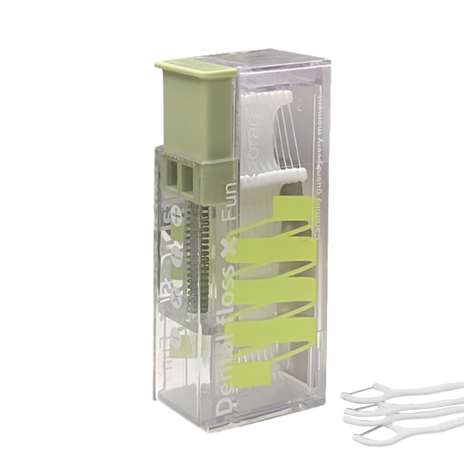 Floss Case Dispenser - Flosser Dispenser Toothpick Storage Box Automatic Floss Pick Holder Teeth Cleaning Kit Travel Floss