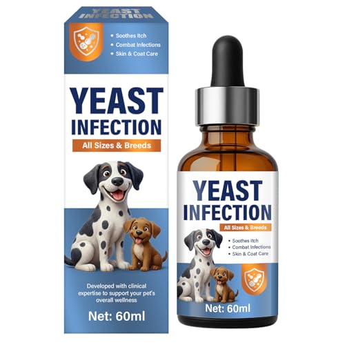 Yeast Infection Treatment for Dogs Support - Natural Dog Yeast Infection Treatment Drops with...