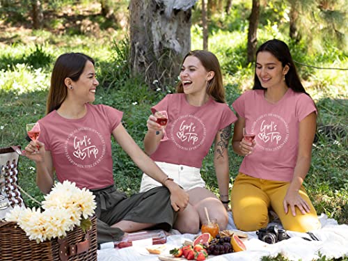 Image of Girls Trip Shirts for Women 2026 Girl Vacation Weekend Matching Tshirts Summer Vacay Mode Graphic Tees