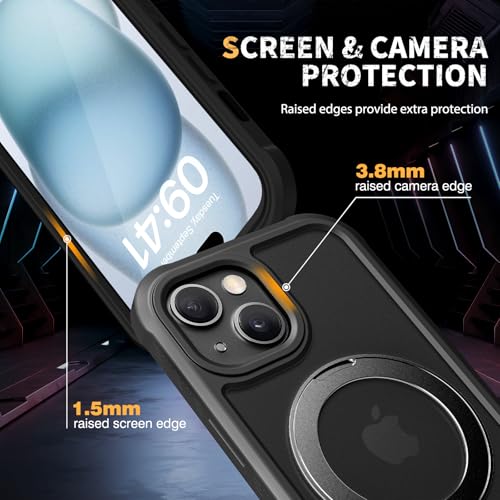 image for Diaclara Designed for iPhone 15 Plus Case 6.7'', Translucent Matte Bac