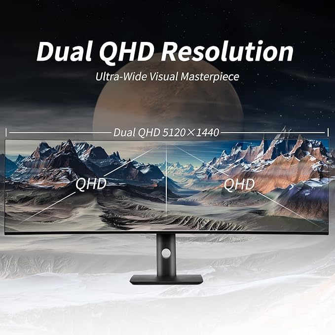 Amazon.co.jp: YOGAES 49インチ超ワイドデュアルQHD（5120 x 1440）IPS