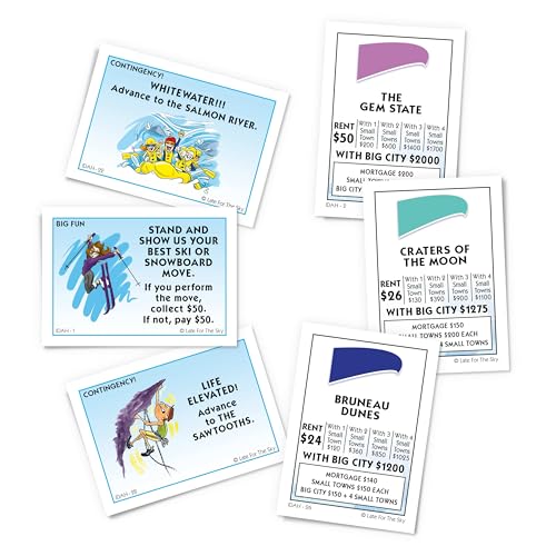 Juego de mesa Idaho-Opoly juego de estrategia familiar miniatura 3