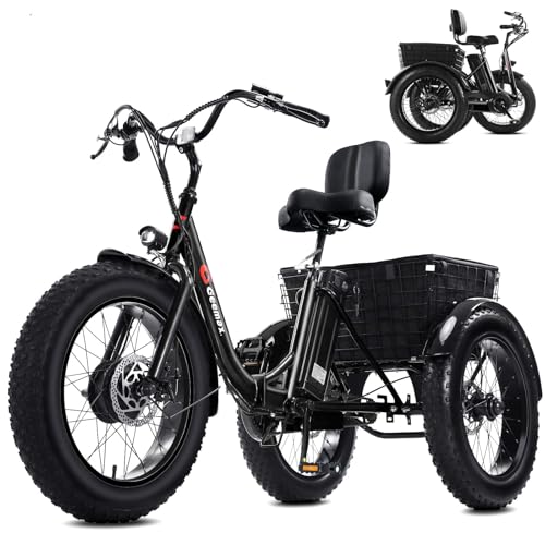 Geemax Upgraded Electric Tricycle for Adults, 20' x 4.0 Fat Tire...