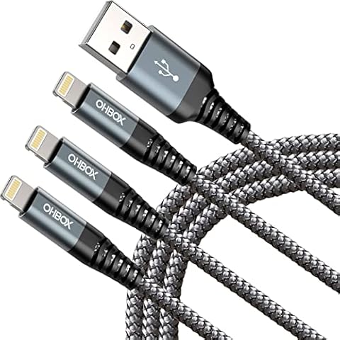 ohbox 6FT 3Pack iPhone Charger Cable Cover